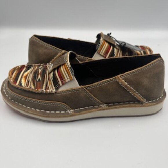 NEW Ariat Cruisers Brown Bomber Chimayo Leather Women’s Slip On Shoes Size 6.5 - Picture 7 of 13